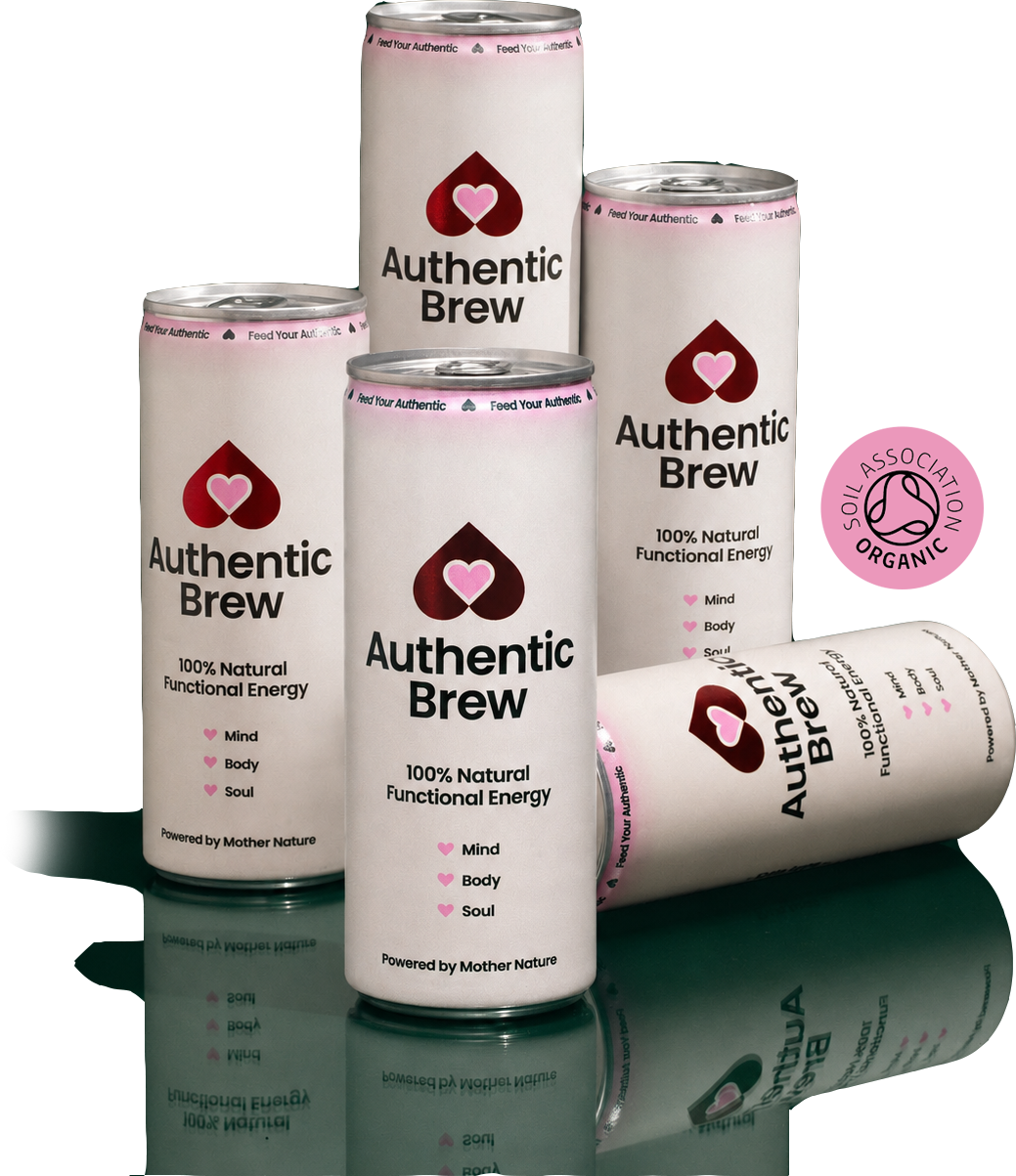 Authentic Brew the 100% Natural Functional Energy Drink brewed in the UK
